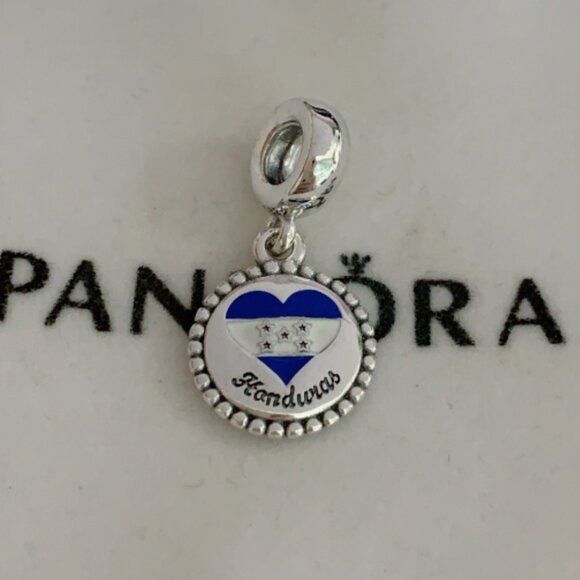 Pandora Honduras Flag Exclusive Charm Pendant - Picture 1 of 4